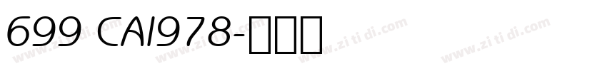 699 CAI978字体转换